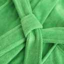 E.W Apparel Kids Boys Girls Hooded Towelling Bathrobe Dressing Gown Soft Terry Cloth Robe (Green), Size 9-10 Years