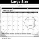 GuassLee Large Desk Calendar 2026-2027,19 Months from Jun. 2026 to Dec. 2027, 22 x 17 Inches Desktop Wall Calendar Hanging Planner with Julian Date, Notes, Corner Protectors for School Home Office