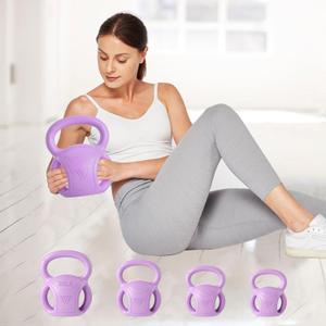 RUNWE 3 Handle Kettlebells Weight - Weight for Women Options 5, 10, 15 and 20 LB for Russian Twists AB Exercise, Weightlifting and Core Fitness Exercise Home Gym [Single in Sold]