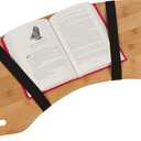 30.5" Wood Curved Lap Desk Table Tray with Handles for Laptop by Trademark Innovations (Pine)