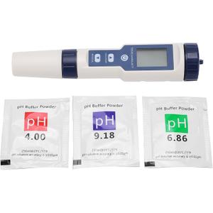 Water Test Pen, EZ-9909SP 5-in-1 Meter for PH TDS EC Salt Temp Measurement, Digital Water Quality Analyzer, Aquarium Water Testing Meter