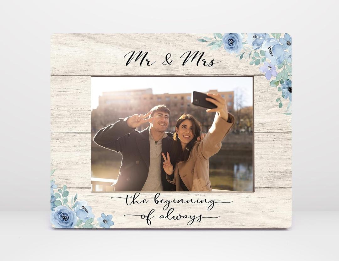 Orchroma Mr and Mrs Engagement Picture Frame,Wedding Gifts for Couples Newlyweds Bride Groom,Bridal Shower Gifts,Wedding Photo Frame 5x7 Orchroma Mr and Mrs Engagement Picture Frame,Wedding Gifts for Couples Newlyweds Bride Groom,Bridal Shower Gifts,Wedding Photo Frame 5x7
