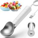 Heated Ice Cream Scoop, Electric heated ice cream scoop that heats up to 158F for hard ice cream, Easy to use with LED display, IP67 Waterproof Ice Cream Scoop,Easy to clean