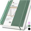 Spiral Notebook Journal, 360 Pages College Ruled Notebooks, Lined Thick Journals for Women Men, B5 Big Spiral Notebooks with 100GSM Paper, Spiral Bound Journal for Writing Work School Green 7.6"×10"