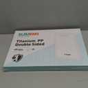 Titanium Cutting Board Double Sided Food Grade, Pure Titanium/PP for Kitchen, Cutting Board Easy to Clean[15.5*10.5+12*8.5] (Silver)