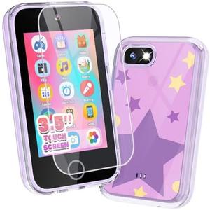 JOYJAM Phone for Kids Age 3-8, 3.5'' Touchscreen Kids Smart Phone for Girls Christmas Birthday Gifts, Learning Toy Phone with Dual Camera, ABC Learning, Habit Tracker for 3 4 5 6 7 8 Year Old