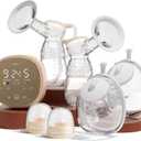 NCVI 2-in-1 Electric Breast Pump with Wearable Cups, Spa-Like Comfort with VibeRelief Massage Micro-Vibration, Hospital-Grade Suction, Pain Relief & Fully Customizable Portable Breastfeeding Pump (Bottle + Wearable Collectors)