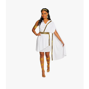 Morph Greek Goddess Costume - Women's Toga Costume, Halloween Goddess Outfit for Women, Greek Toga Dress large