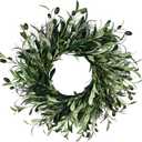 Artificial Christmas Garland with Faux Greenery and Berries | Indoor & Outdoor Holiday Decorations | Olive Wreath for Front Door,Indoor Outdoor,Farmhouse Home and Mantel Garland (16 inch)