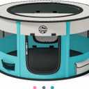 Dog Playpen Puppy Play Pen Indoors Pet Crate Small Dog Cage Portable Foldable Cat Kennel for Kitten Hamster Rabbit Bunny Guinea Pig with Collapsible Food Bowl Carrying Case