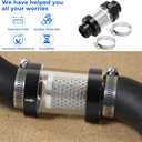 1-1/2" Universal Filter Inline Heater Core Coolant Filter and Inspection System Stainless Steel Filter Mesh Matching Fixture