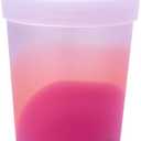 Silipint 22-Ounce Silicone Tumbler Cups with Lids and Straws, Unbreakable, Reusable Tumblers with Airtight Lids and Extra-Thick Straws, Desert Sun, Pack of 1