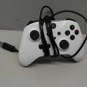 Kamylorus Wired Controller for X-BOX/PC, Hall Effect Joysticks&Triggers Gamepad with Turbo, 3.5mm Headphone Jack/Dual Vibration, Compatible with X-BOX One/S/X, X-BOX Series S/X, PC, IOS, Android Platforms(White, 7.2ft)