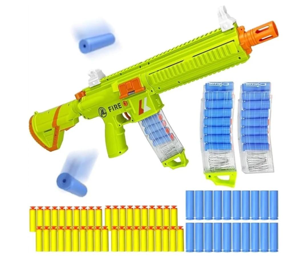 Soft Bullet Toy Gun Rifle, Semi-Auto & Manual Modes with Shell Ejecting Action, Electric M416 Foam Dart Launcher Toy Blaster, Outdoor Party Games Christmas Birthday Gift for Teens 14+ (Green) missing parts