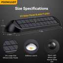 11.81inch Solar Fence Lights Outdoor Waterproof, 3-Mode (3000K/4000K/6000K),4 LED with Upgraded High-Efficiency Solar Panel & Wide Beam for Backyard/Patio/Deck/Step/Home Improvement(4 Pack)