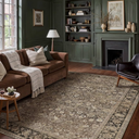 8x10 Machine Washable Rugs Brown Hallway Large Area Rug Indoor Accent Rug Floral Low Pile Carpet Soft Throw Aesthetic Rug Bedroom Living Room Office Dining Room Kitchen Laundry Room