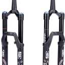 BUCKLOS MTB Air Suspension Fork 27.5 29 110 * 15mm Boost AM E-Bike Tapered, Travel 160mm 36mm Inner Tube Thru Axle Rebound Adjustment Disc Brake Front Forks, fit All Mountain eBike ect.