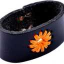 2 x 1.5 "(38mm-40mm) Belt Loop Keeper Leather Loop Keeper Men Belt Buckle Accessories Hand Made Leather (Black)