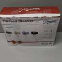 Homemate Electric Heated Blanket Twin Size - 62"x84" Heating Blanket Twin Size 1/2/4/6/8 Hours Auto-Off 10 Heat Level Over-Heat Protection Flannel Sherpa ETL Certification (01 - Light Grey)