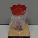 BOLITE Glass Hummingbird Feeders for Outdoors Hanging, Built-in Ant Moat, 4 Bee Guard Feeding Ports with Perches, Leak Proof, 15 Ounces, Stars Decor, Red, Gifts for Women Men, Gifts for Mom Dad