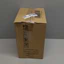 CEROELDA Small Trash Can with Lid-5L/1.3 Gal,Stainless Steel Outdoor Dog Poop Garbage Can-Farmhouse Retro Metal Waste Bin w/Step Pedal for Bathroom Bedroom Office-Soft Close-Black