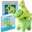 Tickle & Main 3 Piece New Big Brother Gift for Boys, Includes Big Brother/Little Sister Dinosaur Sibling Stuffed Animal Set with Storybook, for Announcing a New Sibling, Educational and Engaging