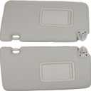 2Pcs Begie Driver and Passenger Side Sun Visor for Nissan Versa 2007-2012