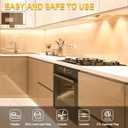 MY BEAUTY LIGHT Motion Activated LED Strip Lights, 32.8ft LED Light Strip with Day or Night 2 Lighting Modes,3 Timing Off Modes,Warm White 12v Plug-in LED Rope Lights for Under Cabinet,Kitchen,Stair
