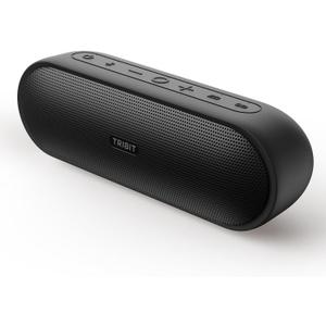 Tribit Portable Bluetooth Speaker XSound Plus 2, Wireless Speaker 30W with XBass, IPX7 Waterproof, 24-Hour Playtime, Stereo Sound, Built-in Mic, Bluetooth 5.3 for Party, Car, Travel (Black)