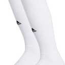 adidas Unisex Rivalry Field Compression Sport Socks for Men, Women, Athletic Socks, Moisture-Wicking, NCAA Compliant, 2-Pack (Medium, White/Black)