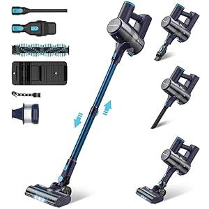 Claesydorn Cordless Vacuum Cleaner, Powerful 6-in-1 Lightweight Stick Vacuum Up to 45mins Runtime with Ultra-Large Capacity Battery, Rechargeable Handheld Vacuum for Hard Floor Pet Hair Home Claesydorn Cordless Vacuum Cleaner, Powerful 6-in-1 Lightweight Stick Vacuum Up to 45mins Runtime with Ultra-Large Capacity Battery, Rechargeable Handheld Vacuum for Hard Floor Pet Hair Home