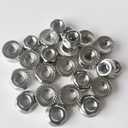 3 x 1/4-20 Serrated Flange Hex Lock Nuts, 80PCS 304 Stainless Steel Locknuts,Plain Finish, UNC Nuts Fasteners, Replacement Nut for Industrial & Home Use