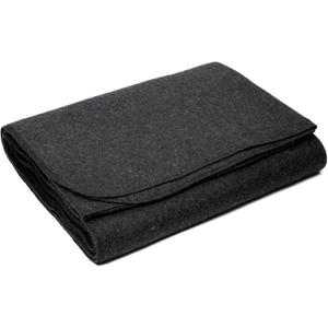 Arcturus Standard Blanket Co Wool Blanket - Soft, Durable, Warm, and Lightweight  No Frills - Perfect for Camping, Home, or Emergency Use - 64in x 88in (Charcoal)