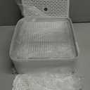 Fridge Organizers and Storage, A Clear Pull-out Drawer Container and 7 Pack Organizer Bins with Lids, Stackable Storage Containers for Fruits, Vegetable (Set of 8)