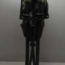 Oversized Camping Chair, Portable Folding Padded Camp Chairs with Side Pocket, Cup Holder, Heavy Duty Support 500LBS Outdoor Lounge Chair for Adults, Fishing, Sports, Trip, Green