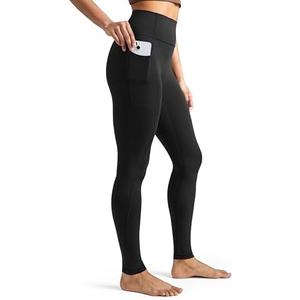 Colorfulkoala Dreamlux No Front Seam Leggings with Pockets for Women, High-Waisted Soft Yoga Pants M