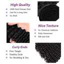 30 32 34 Inch Deep Wave Bundle 1b Human Hair Bundles Mixed Length 3 Bundles Brazilian Virgin Remy Hair Extensions Natural Black Color