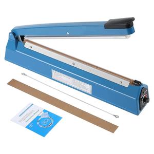 16 Inch Impulse Heat Sealer Manual Bags Sealer Sealing Machine Heating Closer for Plastic PE PP Mylar Poly Foil Bags Home Restaurant Food Storage with Extra Replace Element