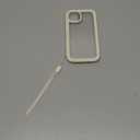 ANB for iPhone 14 Plus case& iPhone 15 Plus case,Soft Silicone and Clear Hard PC Back 3in1 Full Body Shockproof Heavy Duty Military-Grade Drop Protection Cover. (White)