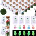 24Set Employee Appreciation Gifts Inspirational Mini Luminous Turtle Greeting Cards with Glass Bottle, Staff Appreciation Gifts Bulk Resin Turtle for Christmas Team Gift for Employees