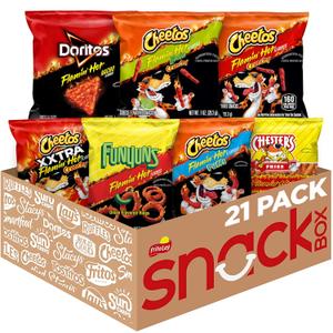 Frito-Lay Flamin' Hot Mix, Variety Pack (Pack of 21) (EXP 07/14/26)
