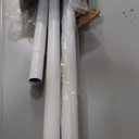 2Pcs Extra Long Tension Curtain Rod 41-166 Inch White One-Click Heavy Duty