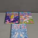 PERRYHOME 3PCS Sticker by Number Paint Books for Girls Ages 4-8, Unicorn Mermaid Frozen Themes Sticker Activity Books, Girls Crafts Party Birthday Christmas Gifts Toys