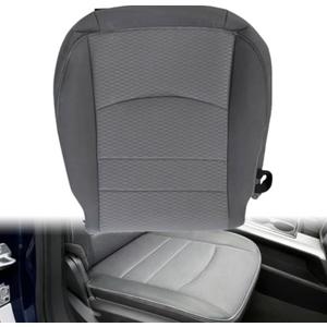 AOUTTUOA #X8 Gray Driver Bottom Cloth One  Seat Cover Compatible with Dodge Ram 1500 2500 3500 4500 5500 SLT 2013 2014 2015 2016 2017 2018