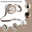 OUTnWILD Retractable Dog Leash - Tangle-Free 360 Design with Anti-Slip Handle | 16 ft Strong Nylon Tape | One Touch Quick-Lock Braking System | for Small/Medium Breeds/Pets Up to 44lbs. (Khaki, M)