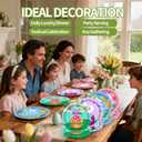 48PCS Easter Paper Plates-7Inch 4 Design Cute Bunny Dessert Plates Disposable Bunny Paper Dinnerware Cake Salad Fruit Plates Party Decor for Easter Spring Holiday Birthday Party Baby Shower