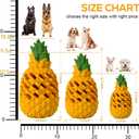 M.C.works Dog Toy for Aggressive Chewers Large Breeds, Indestructible Dog Teeth Clean, Pineapple Tough Treat Dispensing Toys for Large Dogs (Giant)