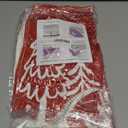 KMCCUMBER 4 Pcs Christmas Bathroom Sets with Christmas Shower Curtain Non Slip Rug Toilet Lid Cover and Bath Mat, Winter Shower Curtain Set for Kitchen Toilet Bathroom Decor(Red)