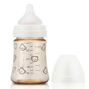 Grosmimi PPSU Baby Bottle, BPA Free (6oz Bear_White)