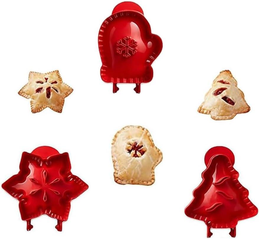 Holiday Mini Pie Mold, Hand Pie Press Mold Maker for Baking, Party Potluck Hand Pie Molds, Pumpkin Cookie Cutters, for Festivals and Parties 3pcs